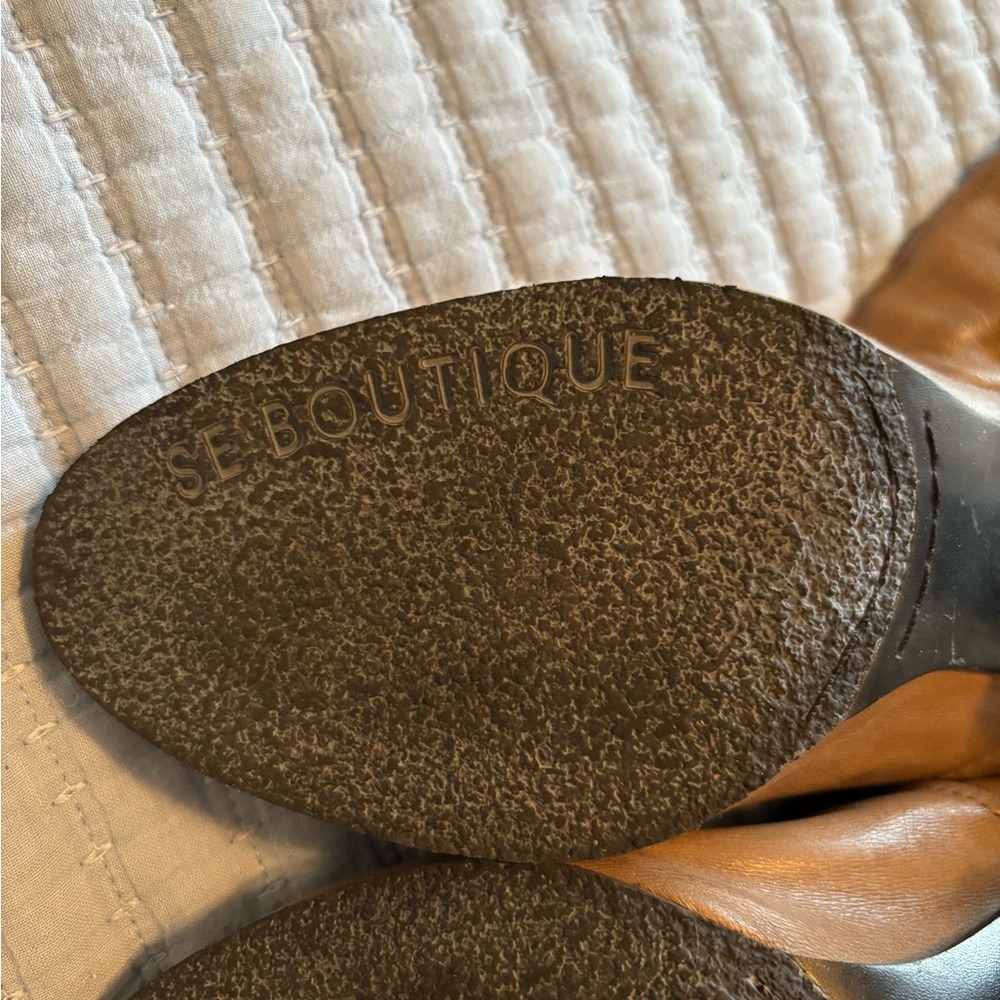 SE Boutique by Sam Edelman Designs Taupe Knee High Boots - Picture 6 of 9